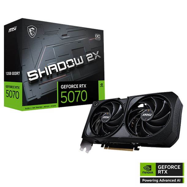 PLACA DE VIDEO GEFORCE RTX™ 5070 / SHADOW 2X OC / 12GB DDR7
