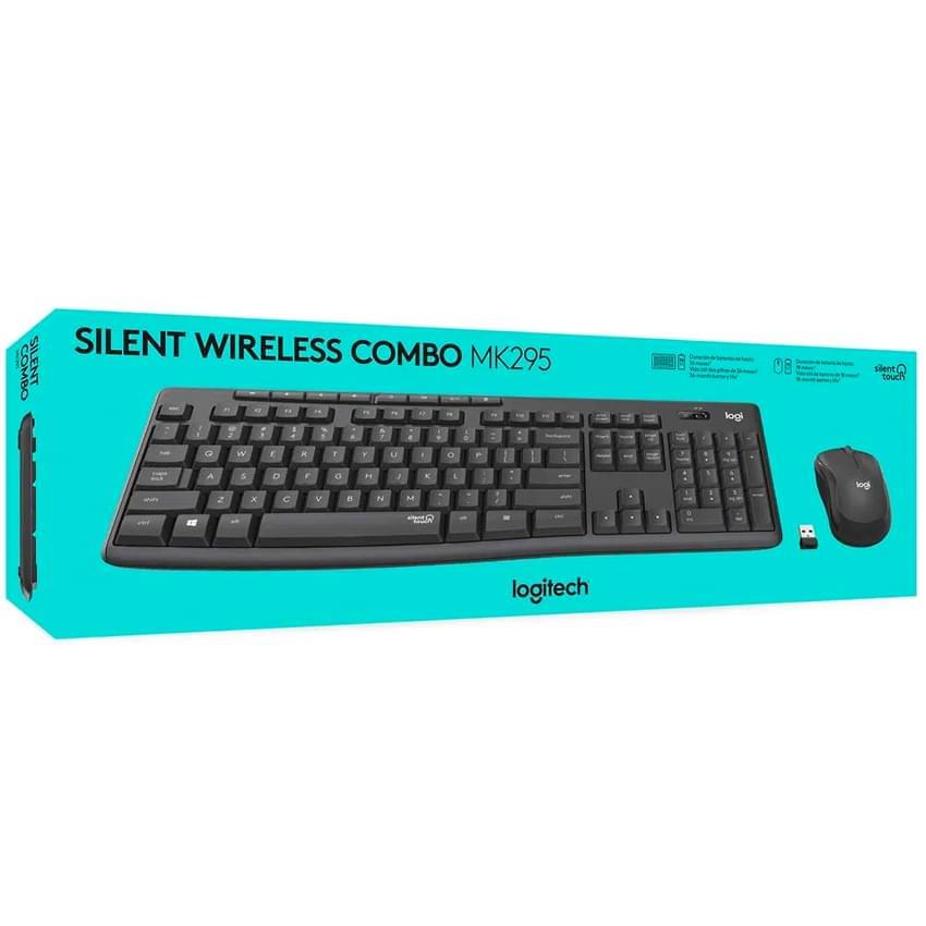 KIT TECLADO INALAMBRICO+MOUSE INALAMBRICO SILENCIOSOS / LOGITECH SILENT WIRELESS COMBO MK295