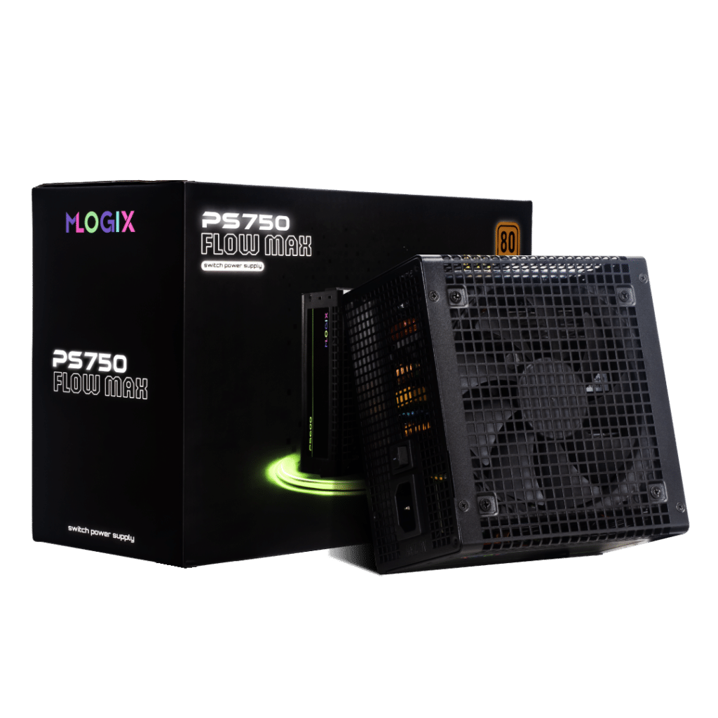 FUENTE 750W REALES M-LOGIX FLOW MAX / CERTIFICADA 80 BRONZE PLUS