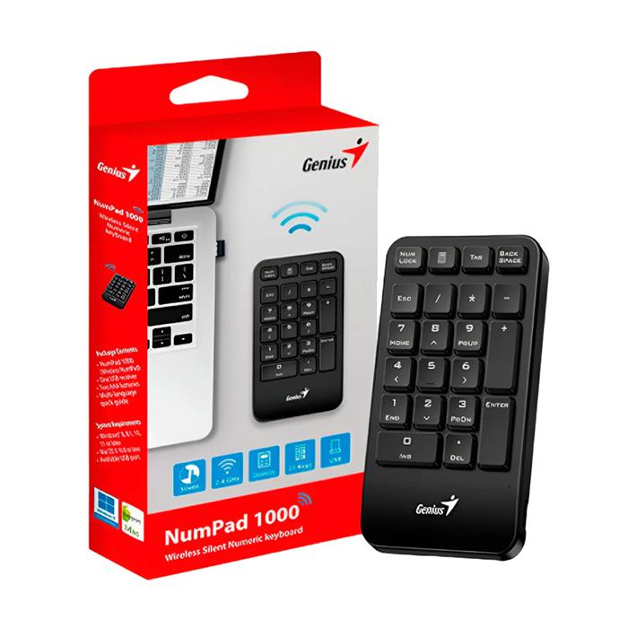 TECLADO GENIUS NUMPAD 1000 24GHZ BLACK AI