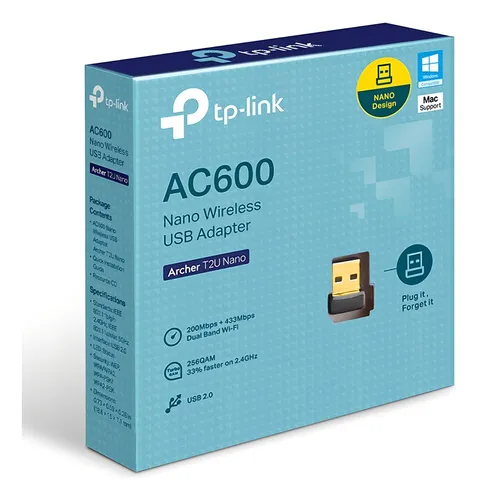PLACA RED PCI-E TP-LINK USB ARCHER T2U AC600 DUAL BAND / DOBLE BANDA
