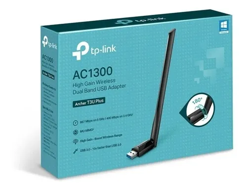 PLACA RED PCI-E TP-LINK USB ARCHER T4U PLUS AC1300 / DUAL BAND / HIGH GAIN