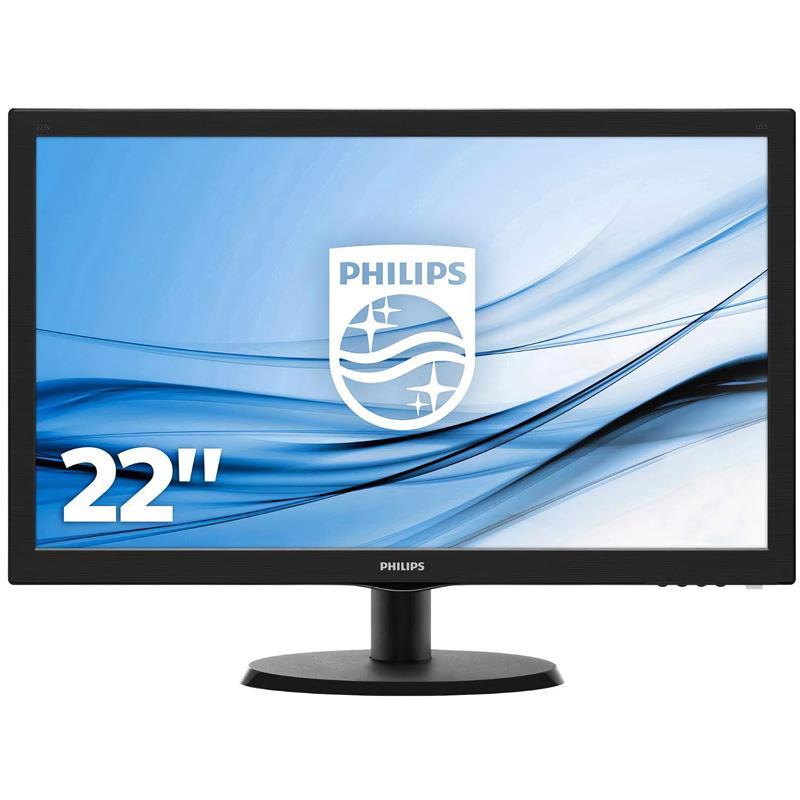MONITOR LED 21.5" PHILIPS  221V8/77 - FHD, VGA-HDMI