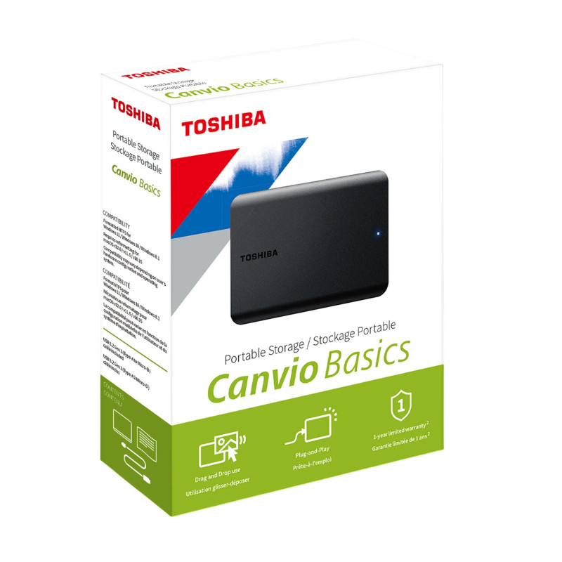 DISCO EXTERNO 1TB HD TOSHIBA CANVIO 3.0 BLACK