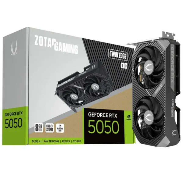 PLACA DE VIDEO NVIDIA ZOTAC GAMING GEFORCE RTX 5050 8GB GDDR6 DUAL FAN
