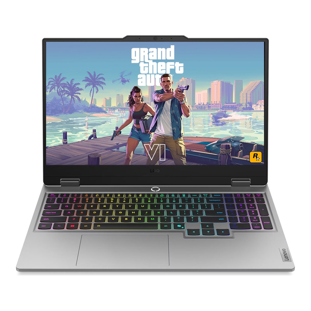 NOTEBOOK LENOVO LOQ 15AHP10 GAMING / AMD RYZEN 7 250 5.1GHZ / NVME 512GB SSD / 16GB DDR5 / PANTALLA 15.6 FULL HD 144HZ / NVIDIA RTX 5060 8GB DEDICADOS / TECLADO RETROILUMINADO / WIN11 / LUNA GRAY