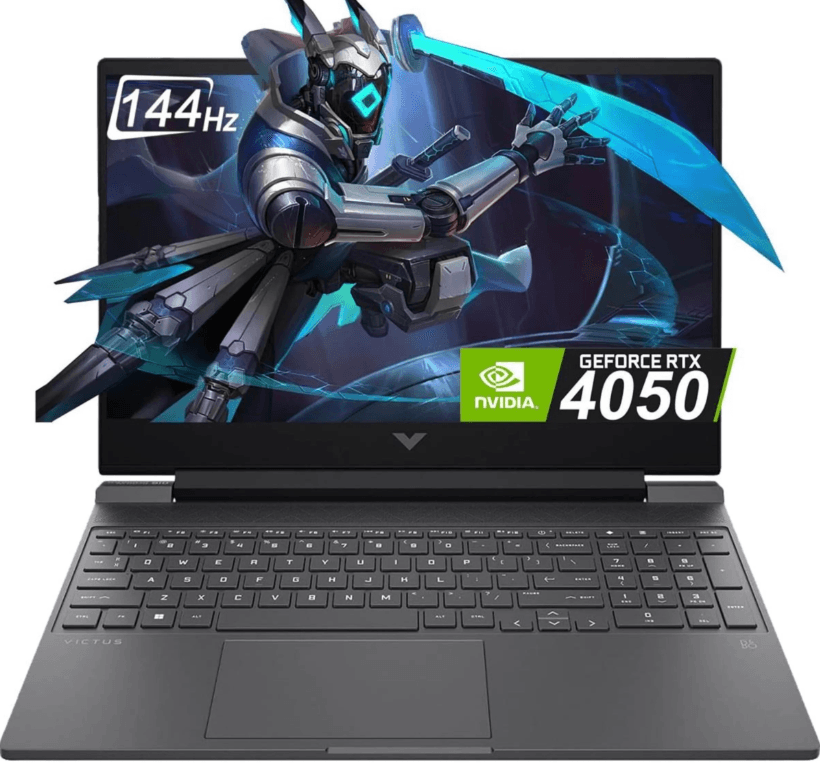 NOTEBOOK HP VICTUS 15-FA2082 GAMING / INTEL CORE I5-13420H 4.6GHZ / NVME 512GB SSD / 16GB DDR5 / PANTALLA 15.6" (1920x1080) 144Hz WIN11 / NVIDIA GEFORCE RTX 4050 6GB DEDICADOS / MICA SILVER / TECLADO RETROILUMINADO
