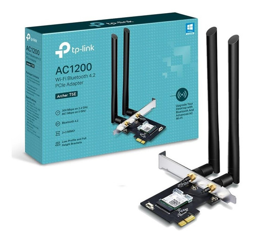 PLACA DE RED INALAMBRICA DUAL BAND PCI-E ARCHER T5E 1200MB DOBLE ANTENA WIFI + BLUETOOTH