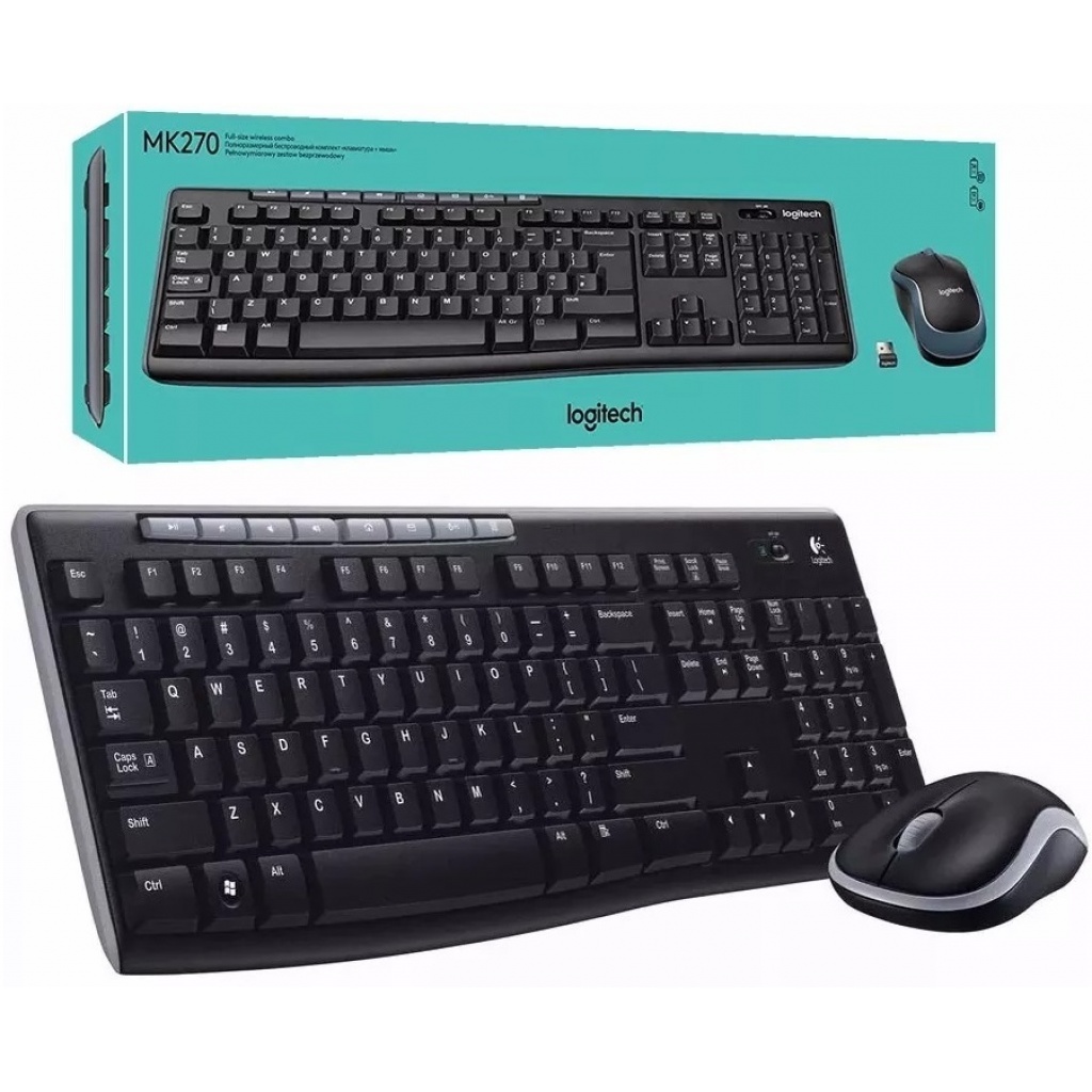 Teclado+Mouse Logitech inalambrico MK270