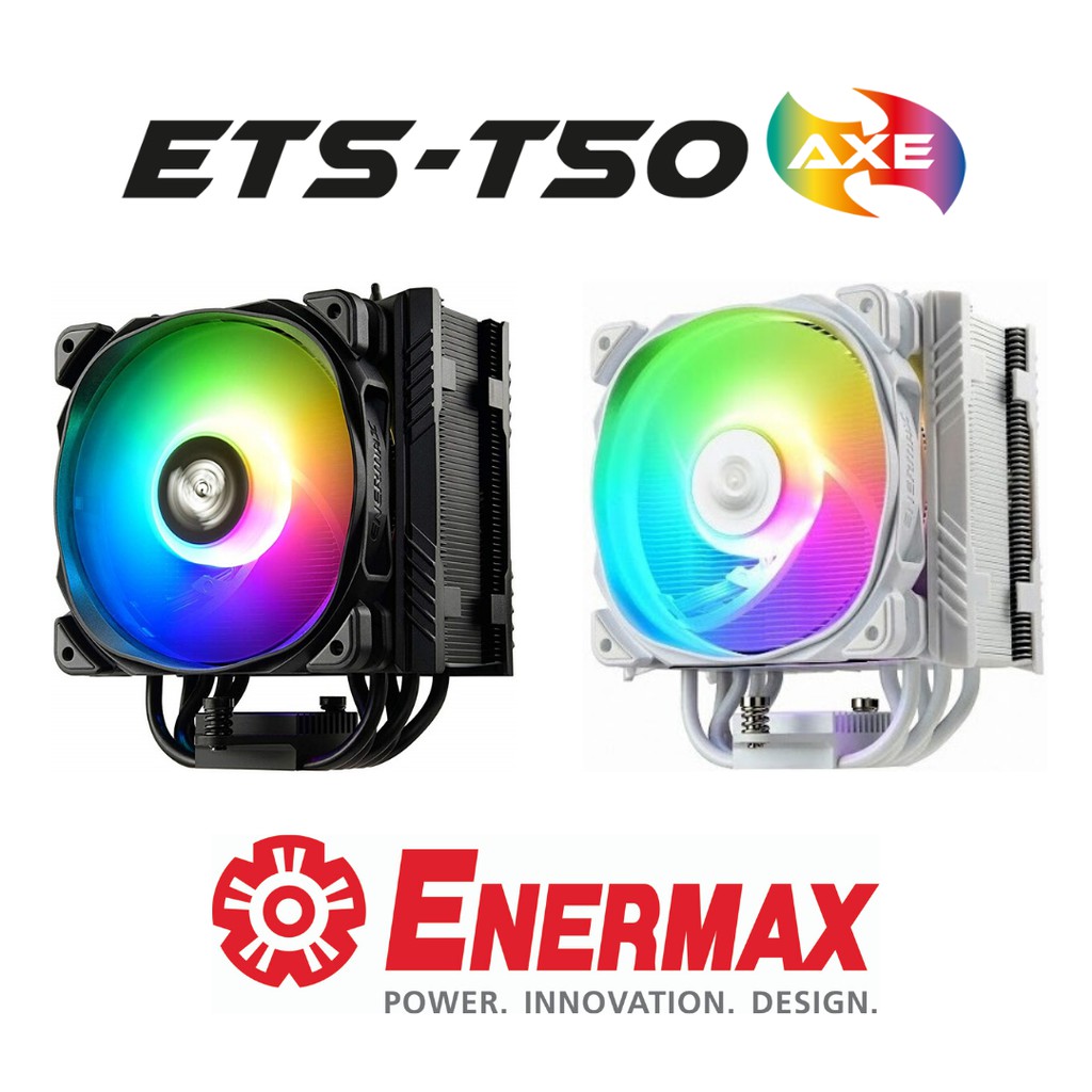 COOLER ENERMAX ETS-T50 RGB soporta Intel® LGA 1851/1700/1200/115x/2066/2011/2011-3/1366 AMD® AM5/AM4/AM3+/FM2+/FM1 TDP 230W