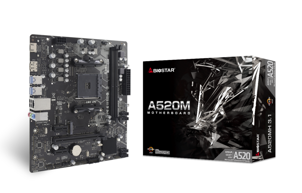 MOTHER BIOSTAR A520MHP SOCKET AM4 - (SOPORTA 3ERA, 4TA Y 5TA GENERACION DE RYZEN)