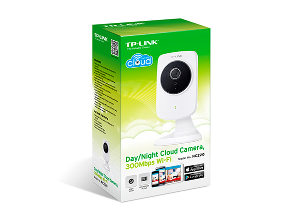 CAMARA IP TP-LINK NC220 / WIFI 300MBPS / VISIÓN NOCTURNA / DETECCIÓN DE MOVIMIENTO Y SONIDO / MICRÓFONO INTEGRADO / ACCESO REMOTO DESDE APP