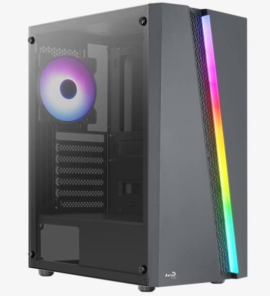 GABINETE AEROCOOL BLADE-G-BK/ 4 COOLERS / VIDRIO TEMPLADO