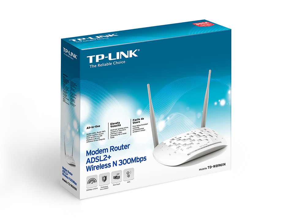 MODEM ROUTER WIFI TD-W8961ND