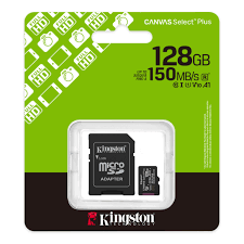 MICRO SD CANVAS SELECT PLUS 128GB 150MB/S KINGSTON