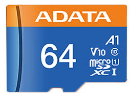 MICRO SD 64GB ADATA CLASE 10 100MBPS C/ADAPTADOR