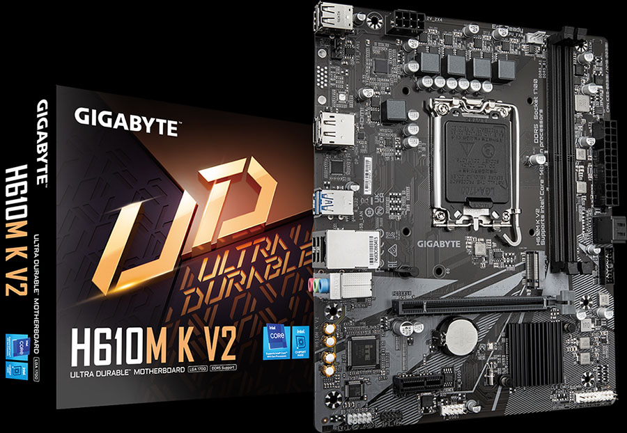 MOTHER GIGABYTE H610M K V2 DDR5 SOCKET 1700 BOX M-ATX / 12AVA-13AVA-14AVA GENERACION