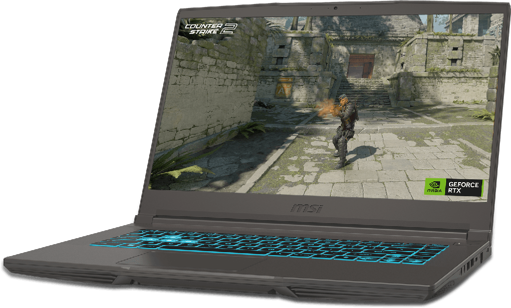 NOTEBOOK MSI THIN INTEL CORE I5-13420H 4.6GHZ / 16GB DDR4 / NVME 512GB SSD / NVIDIA GEFORCE RTX 4060 8GB GDDR6 / PANTALLA 15.6 FULL HD 144HZ