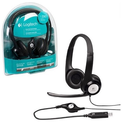 AURICULAR C/MIC LOGITECH CLEAR CHAT COMFORT USB H390