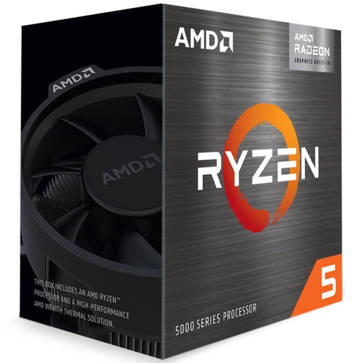 MICROPROCESADOR AMD RYZEN 5 5600G 4.4GHZ / 6 NUCLEOS / 12 SUBPROCESOS / RADEON RX VEGA 7 (IDEAL PARA JUGAR)