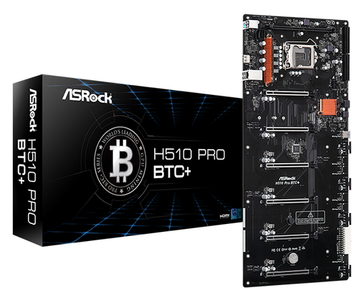 MOTHER ASROCK H510 PRO BTC+ S1200 (6 PUERTOS PCI-E) PARA MINEAR NO NECESITAS RISERS