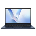 NOTEBOOK ASUS VIVOBOOK X1404VA-I38128 / INTEL CORE™ I3-1315U 4.5GHZ / NVME 128GB SSD /16GB DDR4 / PANTALLA 14" FULL HD / TECLADO NUMERICO EN TOUCHPAD / WIN11 QUIET BLUE 