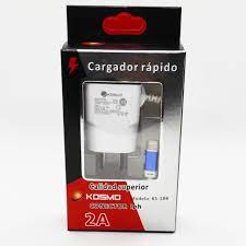 CARGADOR 220V 5V 2A APPLE LIGHTNING KOSMO DE PARED CABLE FIJO