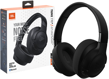 AURICULARES JBL BLUETOOTH T770NC NOISE CANCELLING / CANCELACION DE RUIDO / NEGRO