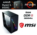 PC COMPUTADORA AM5 RYZEN 5 8500G 5.0GHZ 8VA GENERACION PREMIUM / 16GB DDR5 5600 MHZ / TARJETA 512GB NVME SOLIDO / AMD RADEON 740M / MOTHER A620 / GABINETE GAMER C/COOLER