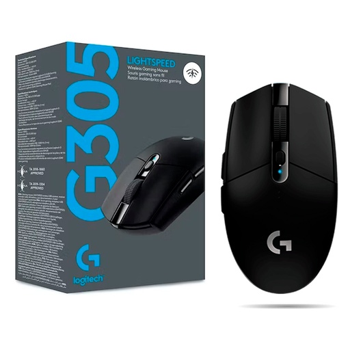 Mouse Logitech G305 Lightspeed Wireless Black inalambrico