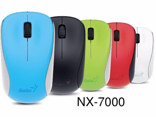 MOUSE GENIUS INALABRICO NX-7000 (negro/rojo/azul/blanco)