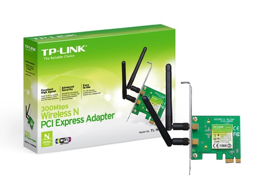 PLACA RECEPTOR WIFI PCI-EX TL-WN881ND 2 ANTENAS 300Mbps