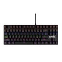 TECLADO RAPTOR FIRECLAW M87 MECANICO RETROILUMINADO SWITCH RED (sin bloque numerico)